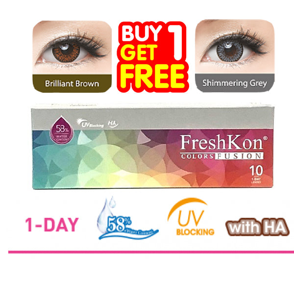 Buy 1 Get 1 FreshKon Colors Fusion Daily ( 10pcs ) - Combination Package