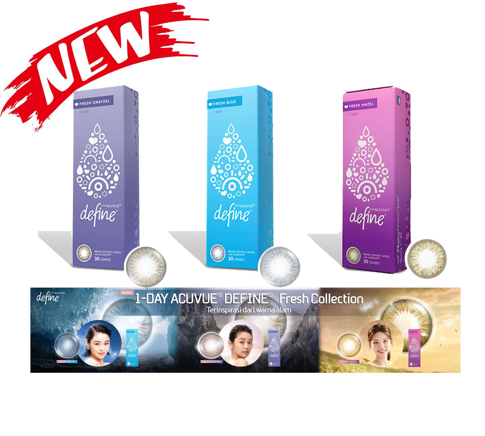 1 Day Acuvue Define Fresh Series ( 3 Box ) - Combination Color