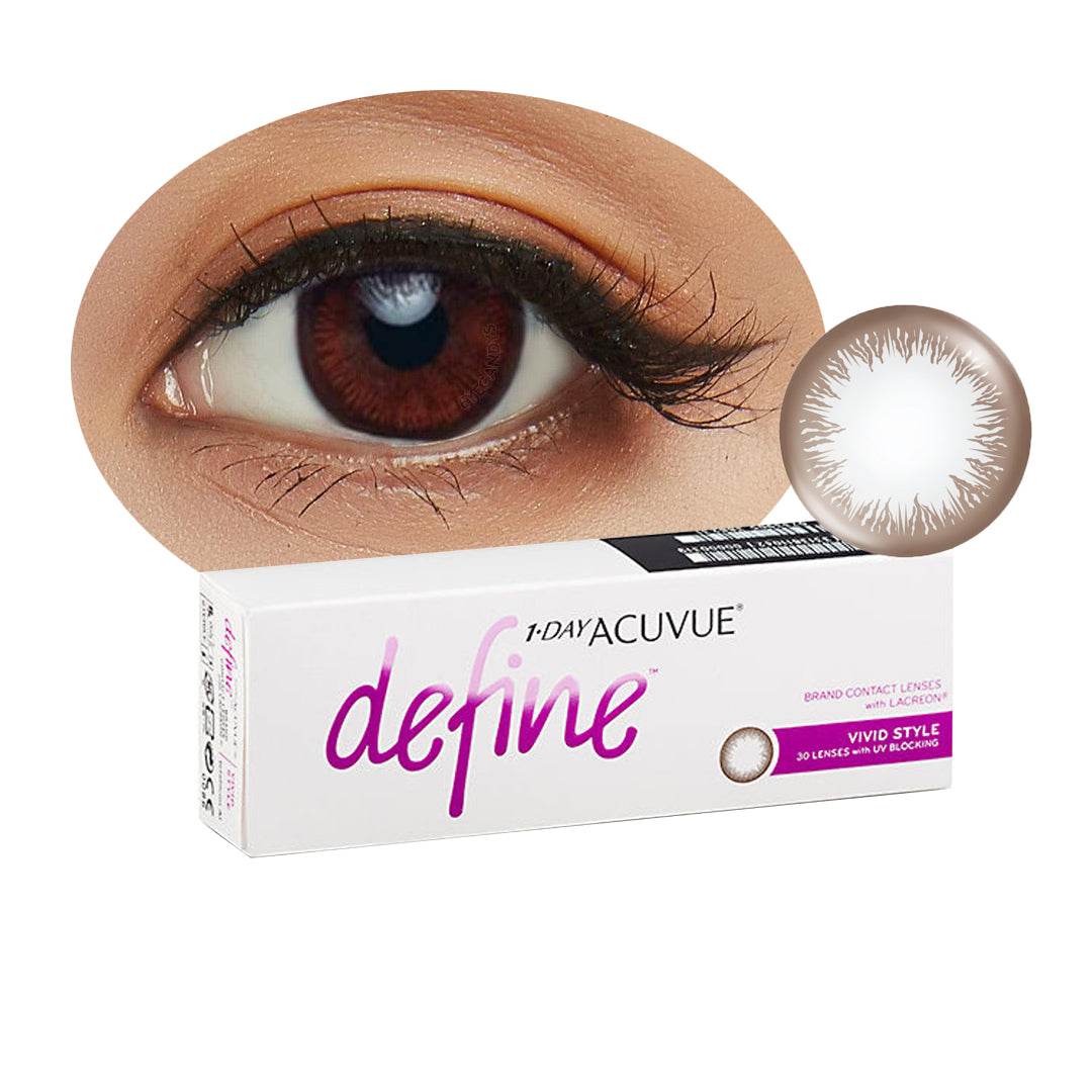 1 Day Acuvue DEFINE Vivid Style - Brown by Johnson & Johnson - 1
