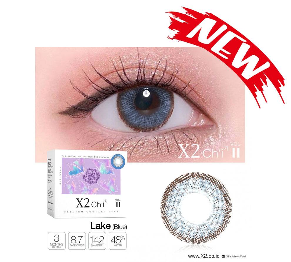 X2 Chi Vol II Lake - Blue ( Softlens Premium ) - 1