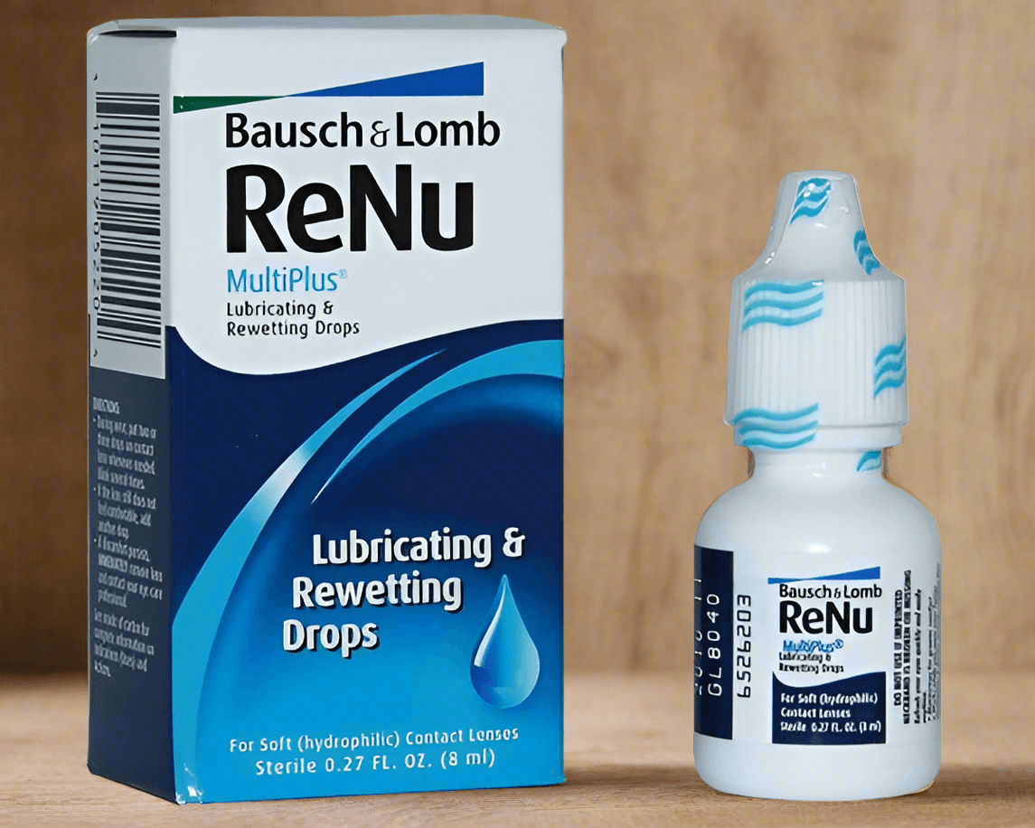 Re-Nu Multiplus Lubricating & Rewetting Drops 8ml by Bausch + Lomb - 2