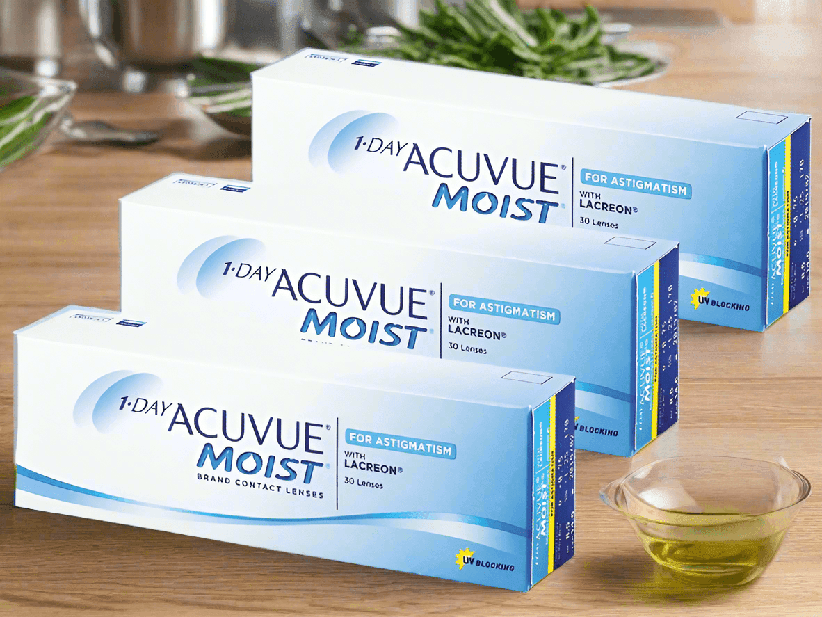 ( 3 Boxes ) 1 Day Acuvue Moist Astigmatism for Minus Eyes by Johnson & Johnson - 3