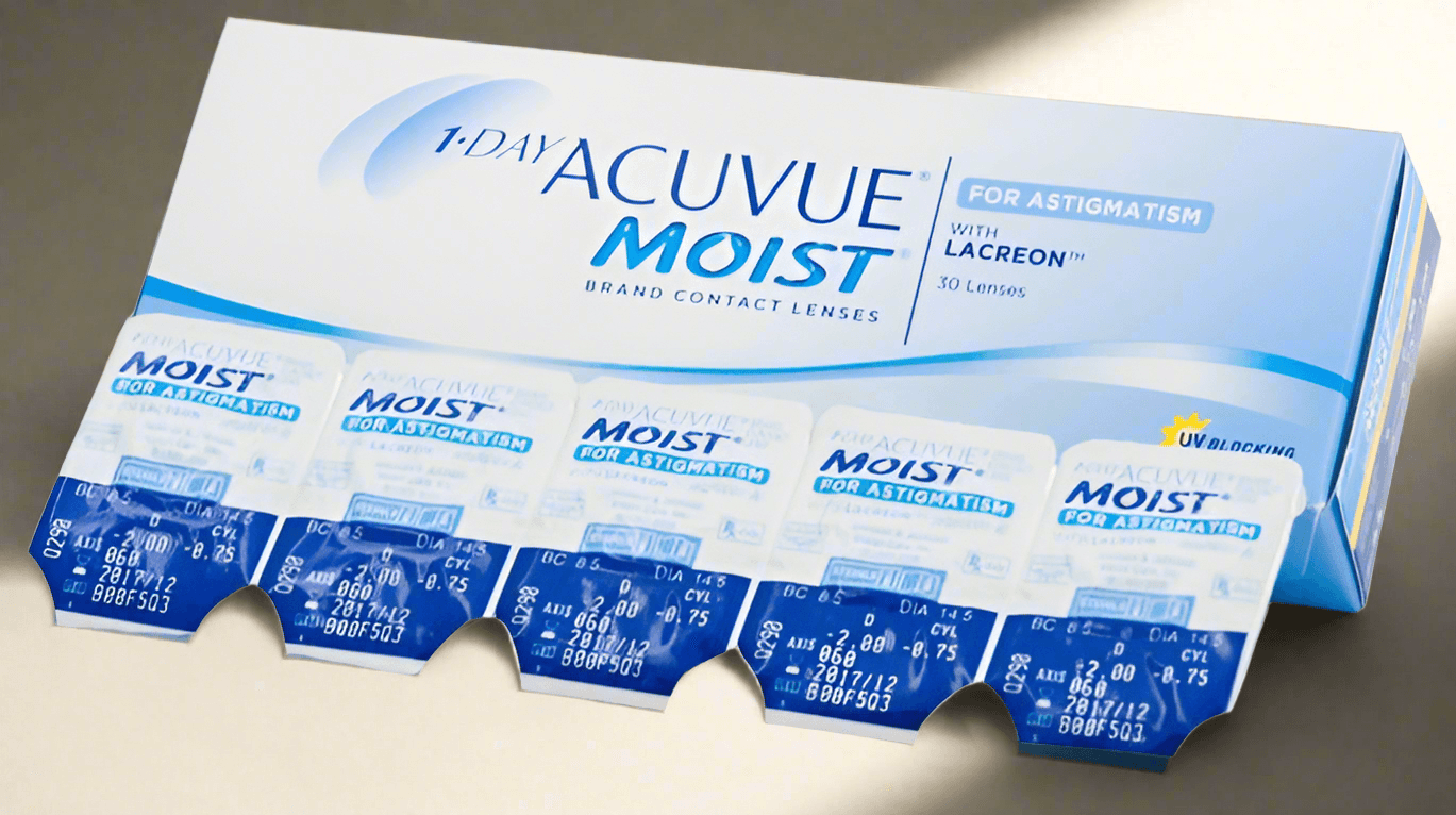 1 Day Acuvue Moist Astigmatism for Minus Eyes by Johnson & Johnson - 2