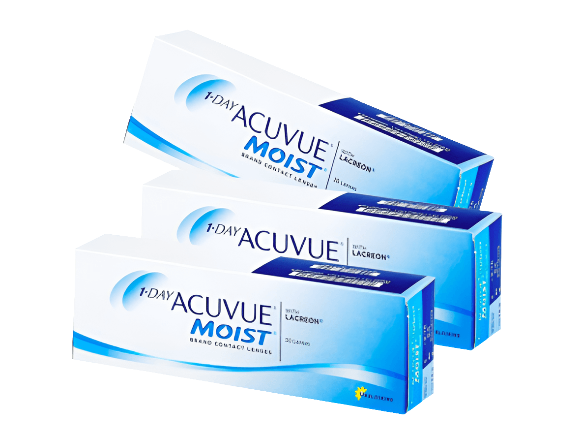 3 Box Set: 1 DAY ACUVUE MOIST by Johnson & Johnson - 3