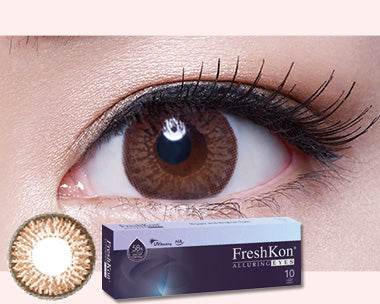 1 Day Alluring Winsome Brown (10Pcs) by FreshKon - Lensza