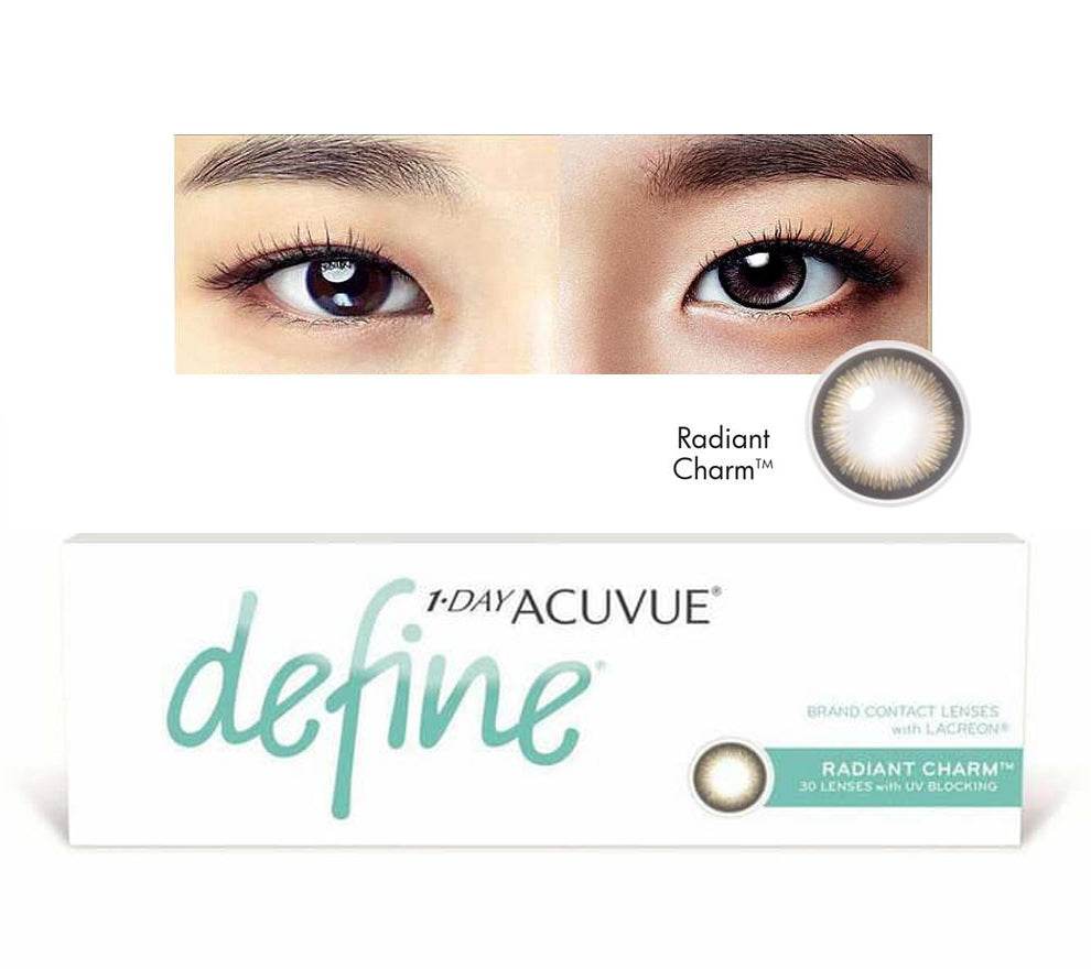 3 Box Set: 1 Day Acuvue DEFINE Radiant Charm - Grey by Johnson & Johnson - 2