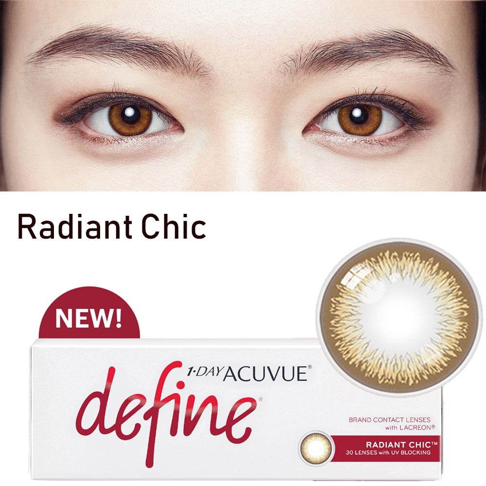 3 Box Set: 1 Day Acuvue DEFINE Radiant Chic by Johnson & Johnson - 2