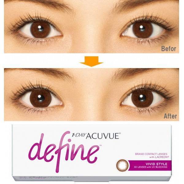 1 Day Acuvue DEFINE Package 2 box by Johnson & Johnson - 3
