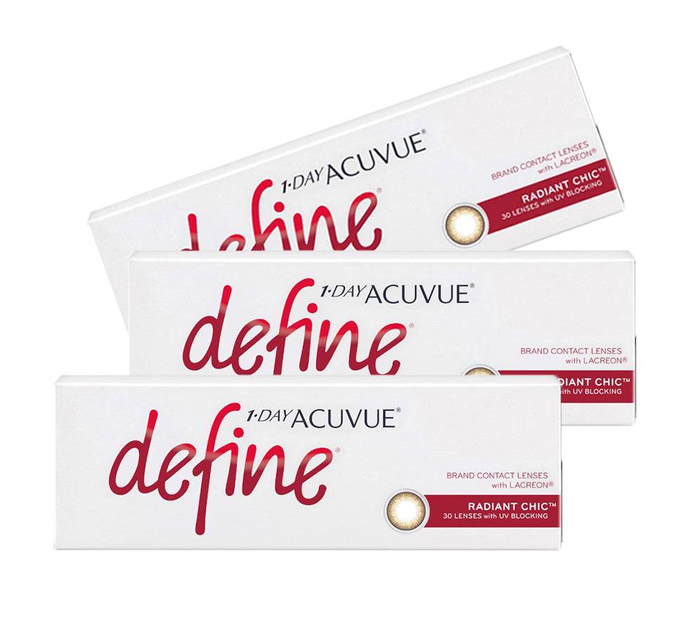 3 Box Set: 1 Day Acuvue DEFINE Radiant Chic by Johnson & Johnson - 1