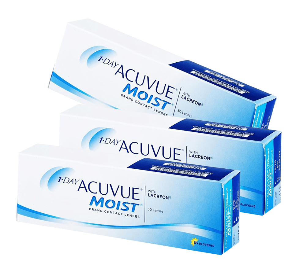 3 Box Set: 1 DAY ACUVUE MOIST by Johnson & Johnson - 1