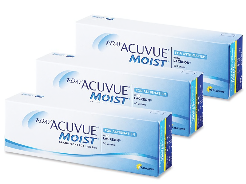( 3 Boxes ) 1 Day Acuvue Moist Astigmatism for Minus Eyes by Johnson & Johnson ( Pre Order )