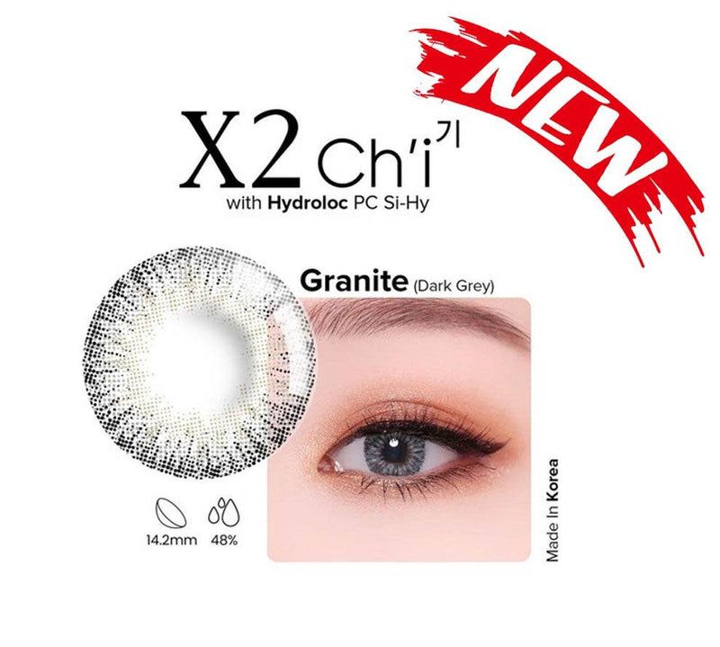 X2 Chi Granite - Dark Grey ( Softlens Premium ) - Lensza