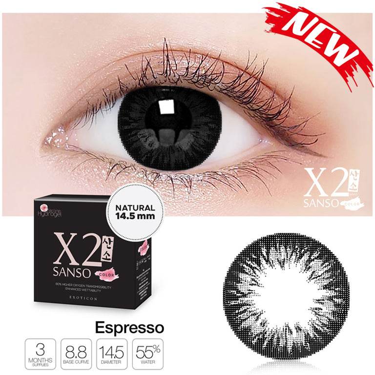 X2 Sanso Color Black - Espresso - Lensza